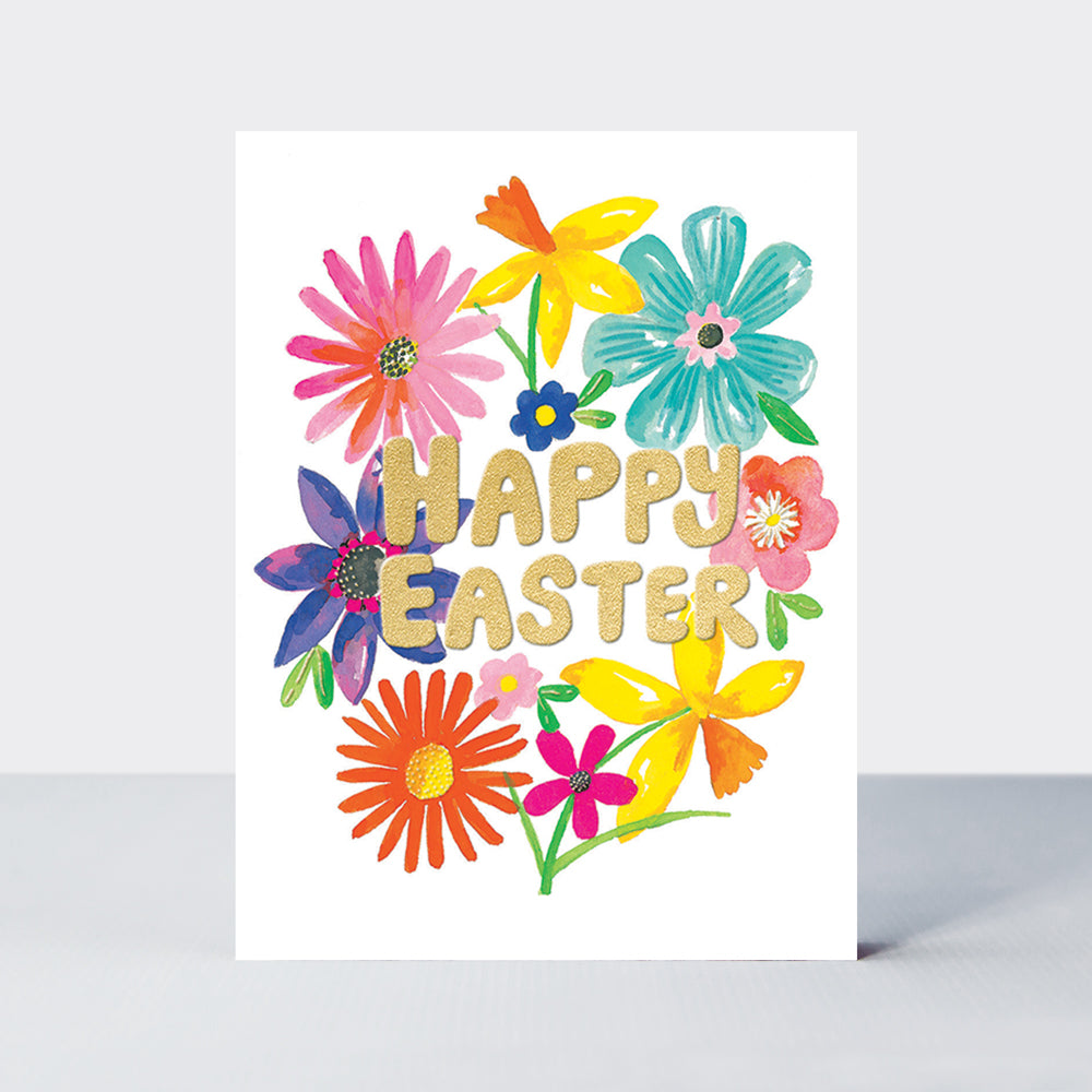 Easter pack of 10 - Happy Easter/Flowers