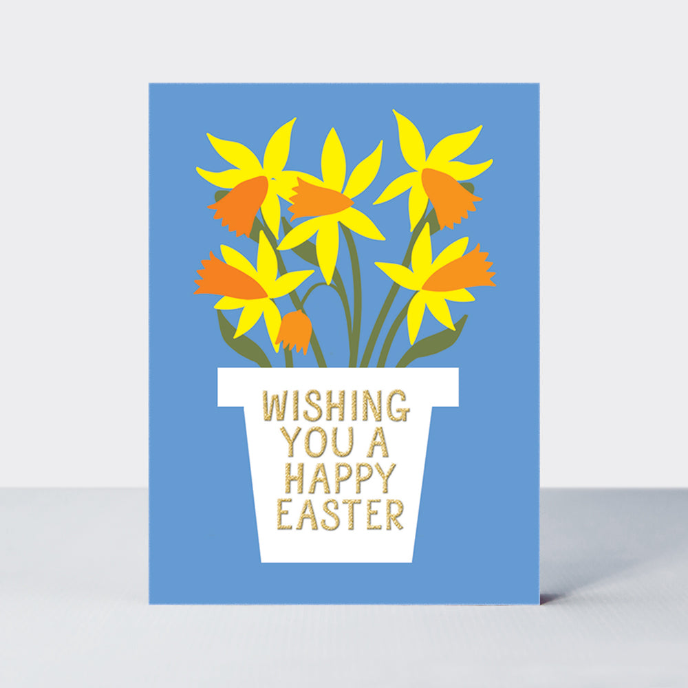 Easter pack of 10 - Wishing you a Happy Easter/Daffodils