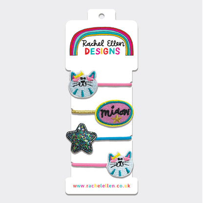 Hair Elastics - Cat/Miaow