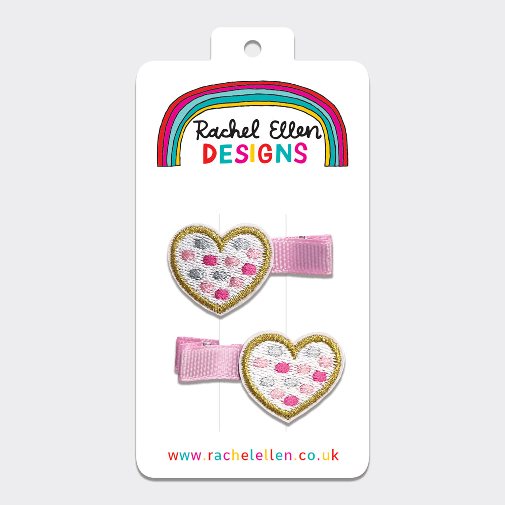 Hair Clips - Hearts