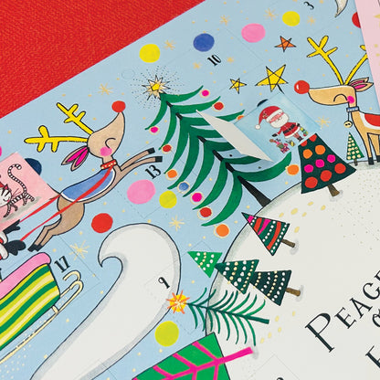 Advent Calendar - Peace On Earth World (foiled)
