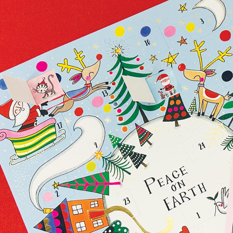 Advent Calendar - Peace On Earth World (foiled)