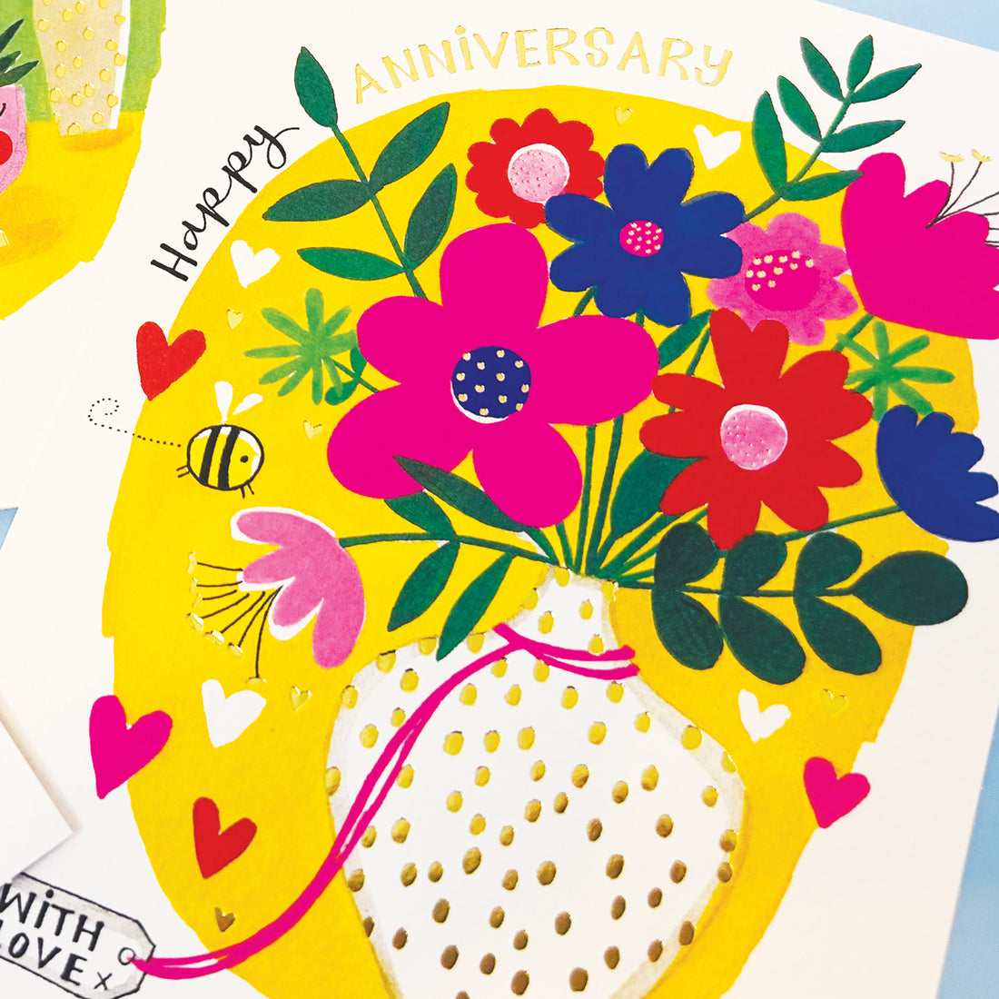 Fingerprint - Happy Anniversary/Vase Of Flowers
