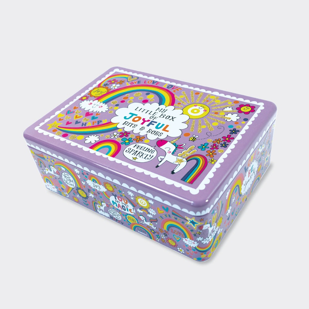 Flittered Rectangular Tin - Joyful Bits &amp; Bobs