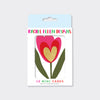 Foiled pack of 10 notecards - Tulip Heart