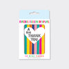 Foiled Pack of 10 notecards - A Big Thank You Stripes