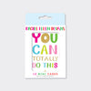 Foiled pack of 10 notecards - You can totally do this