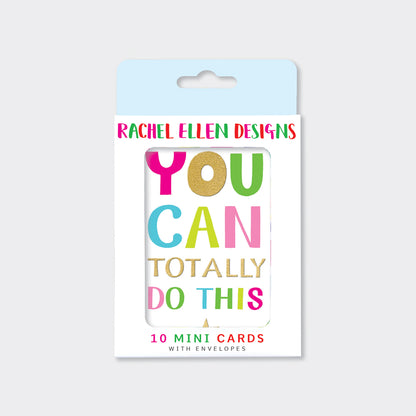 Foiled pack of 10 notecards - You can totally do this