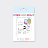 Foiled pack of 10 notecards - A Little Note/Dog & Balloons