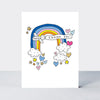 Foiled pack of 10 notecards - Thank You/Aeroplane & Sky Banner