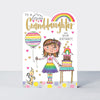 Fred & Ginger - Special Granddaughter Girl with cake