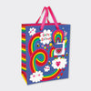 Large Gift Bag Unicorn and Rainbow Happy Birthday