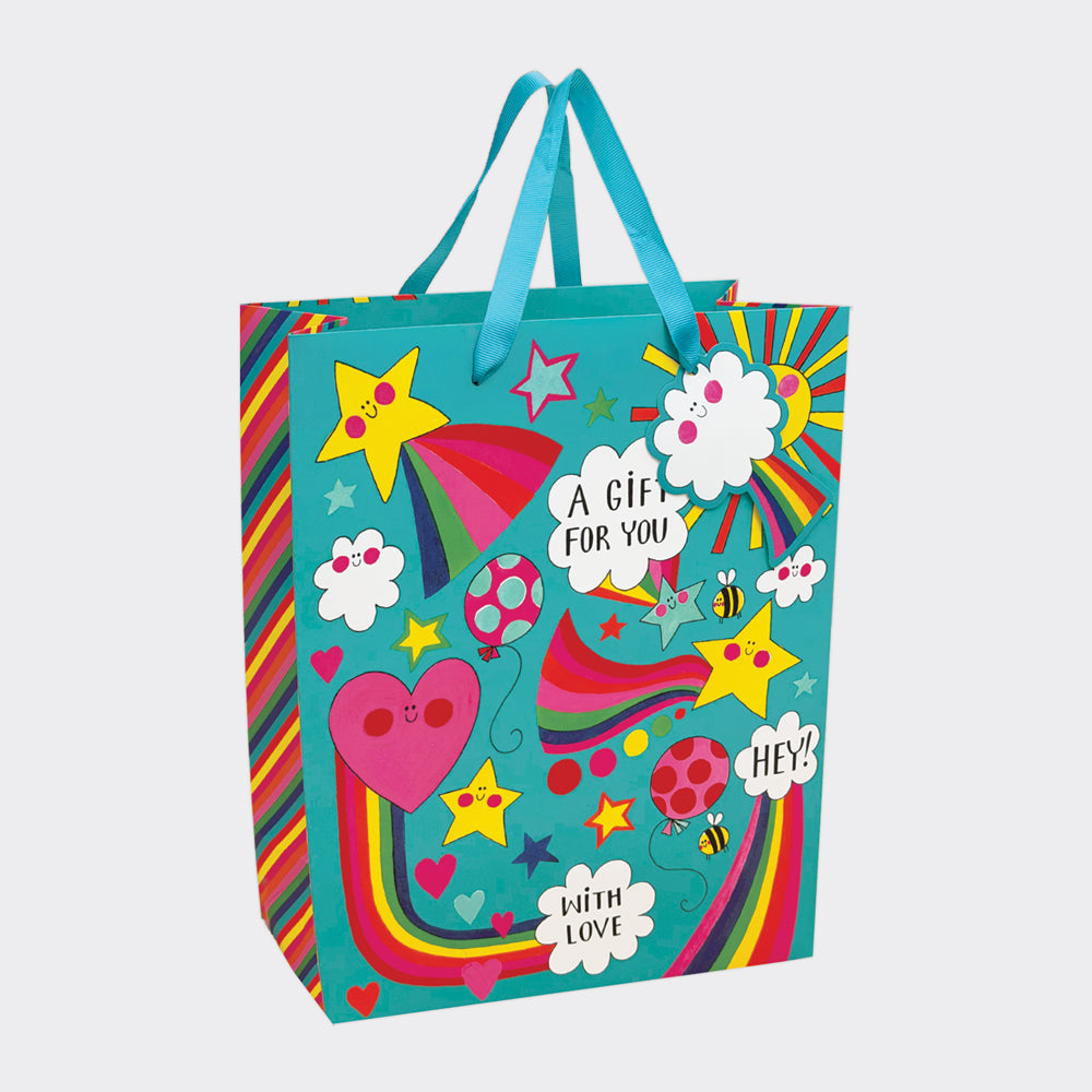 Large Gift Bag Rainbows and Balloons A Gift For You