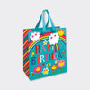 Medium Gift Bag Rainbow Flowers and Bees Happy Birthday