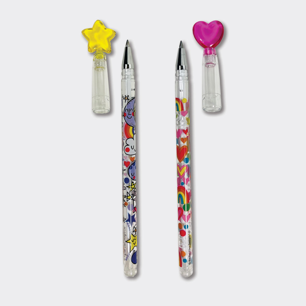 Gel pens in drum 2 designs/36 pens