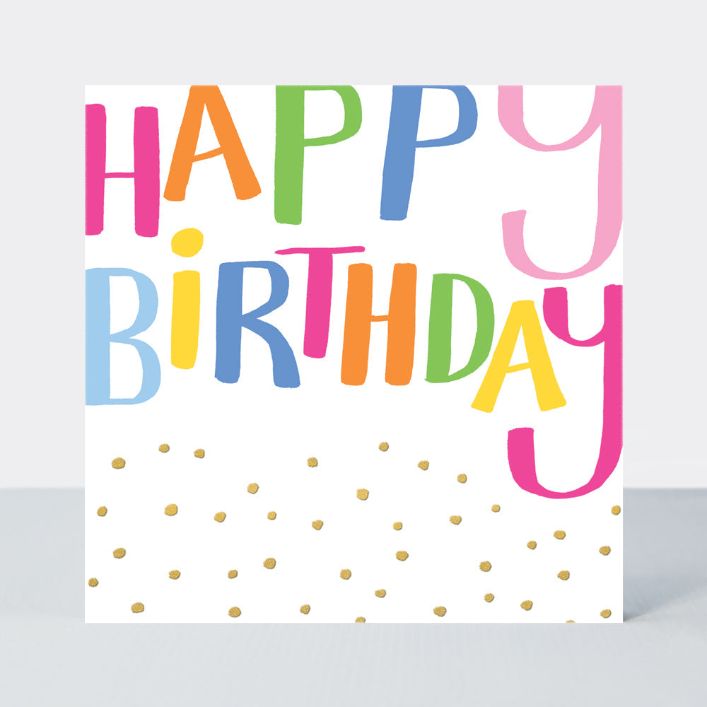 Girl Power - 'Happy Birthday' Text - Greetings Card