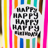 Girl Power - Happy Happy Happy Birthday - Greetings Card