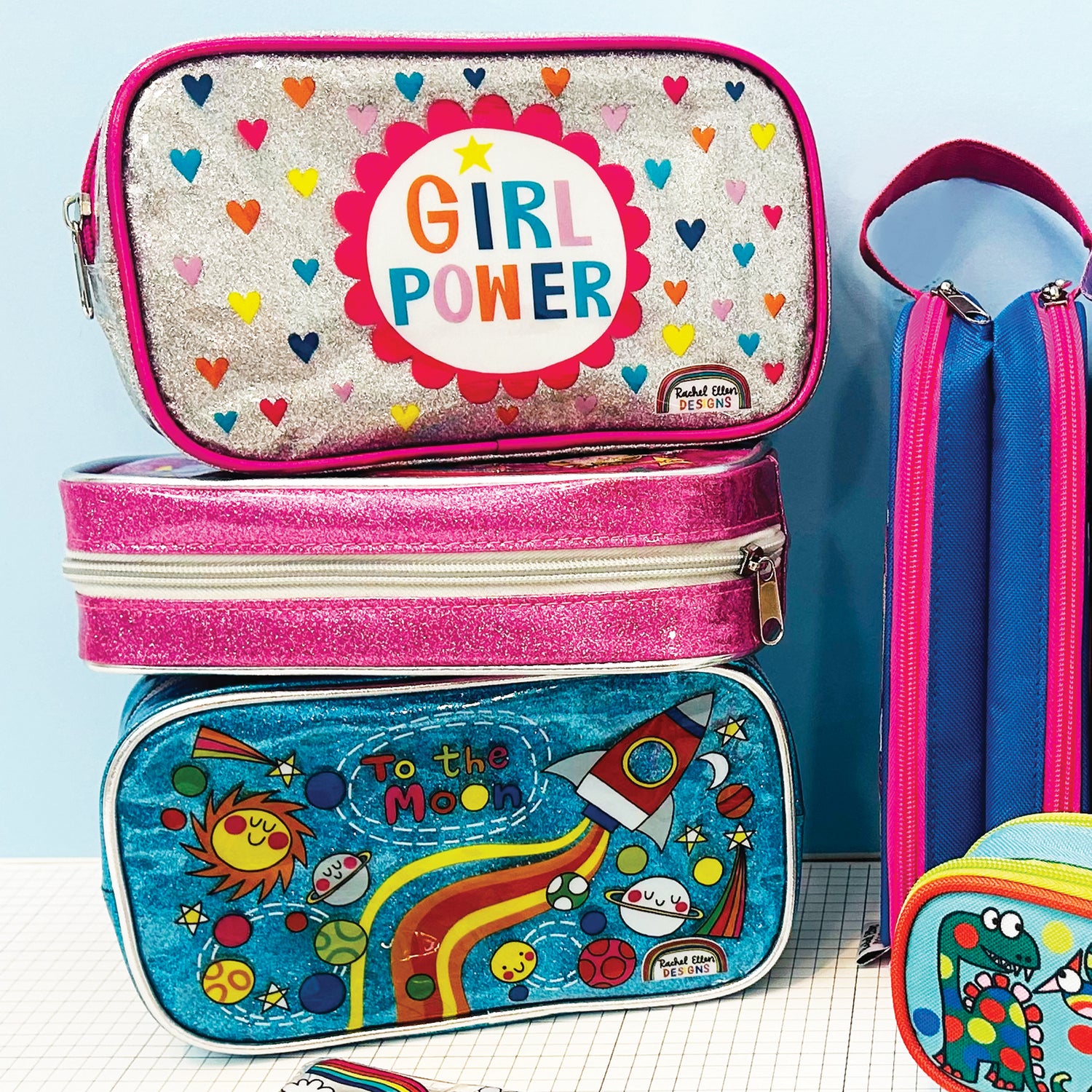 Glitter Pencil Case - Girl Power