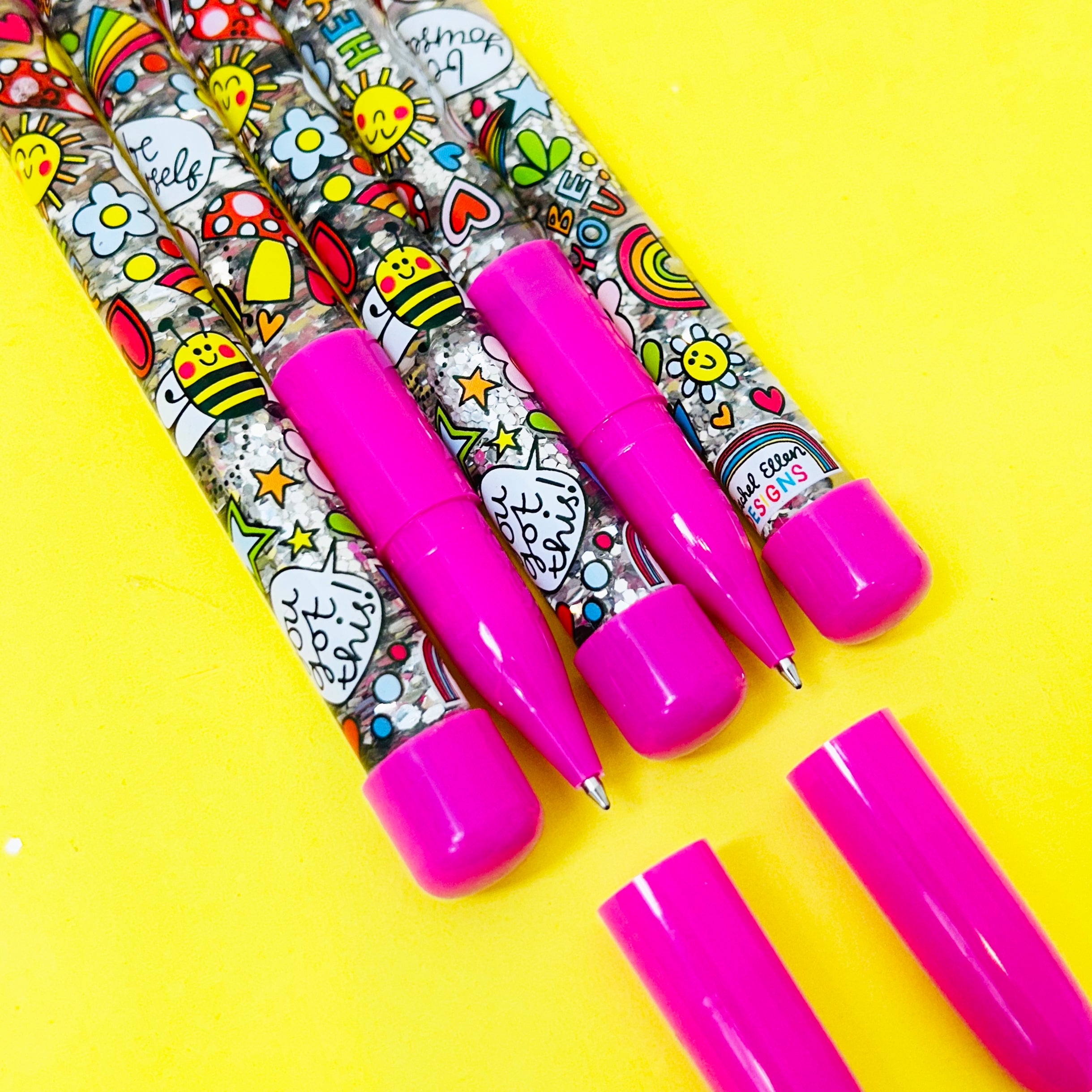 Ballpoint Glitter Pen - You Got This - 24 in tub