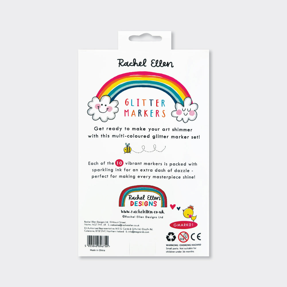 Pre order - Glitter Markers - Rainbow