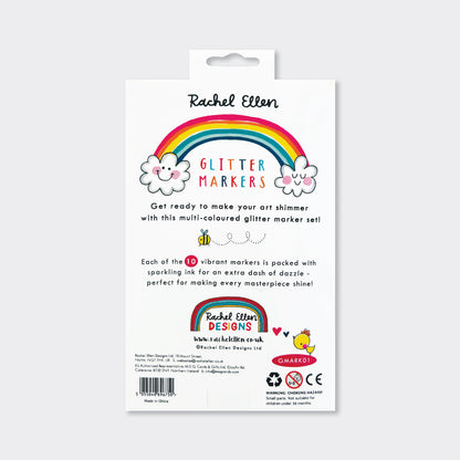 Pre order - Glitter Markers - Rainbow