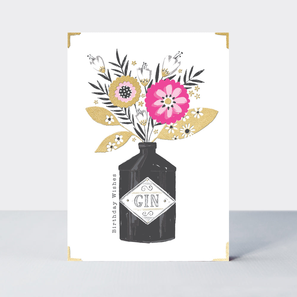 Flamingo - Birthday Vase &amp; Flowers