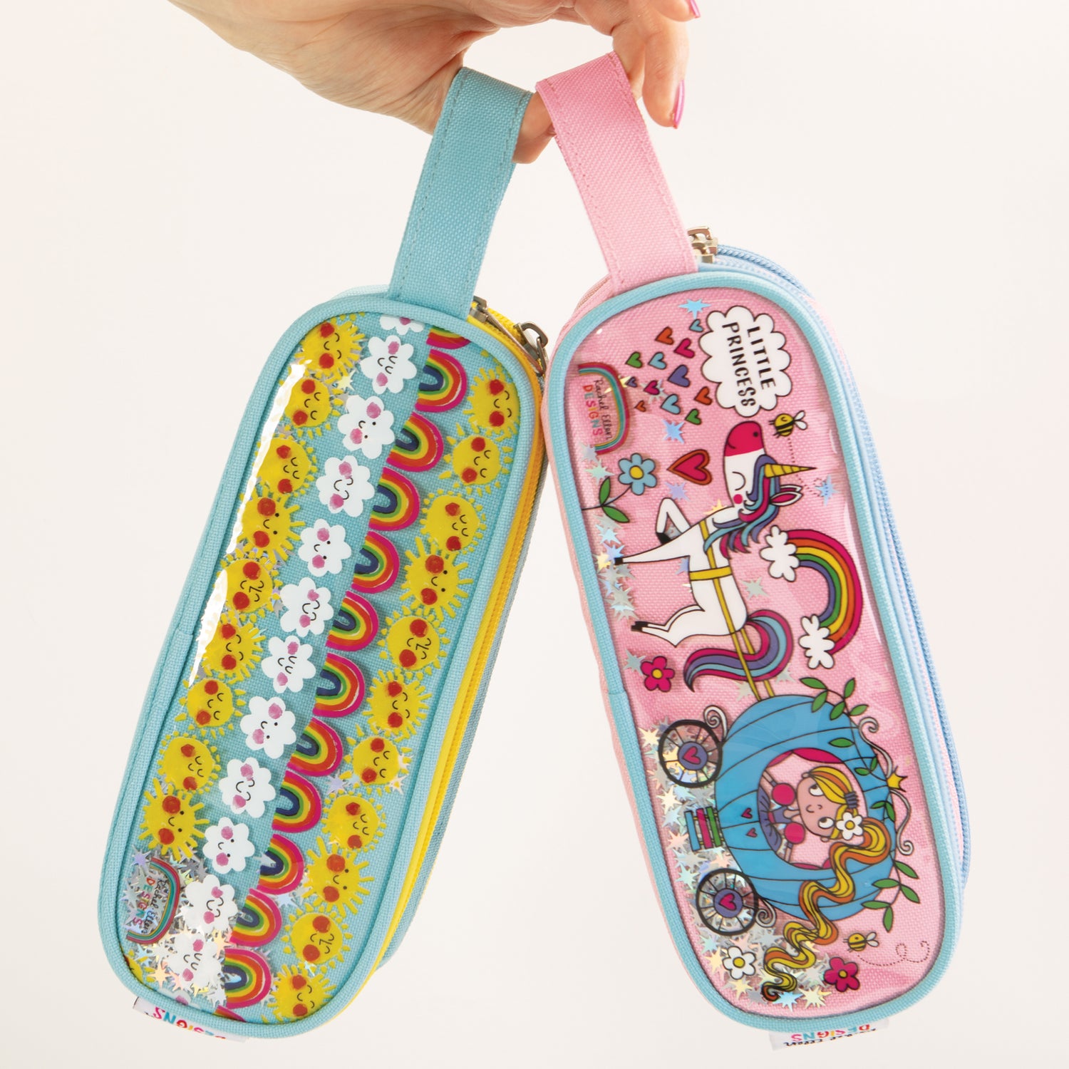 Glitter Pencil Case With Handle - Little Princess