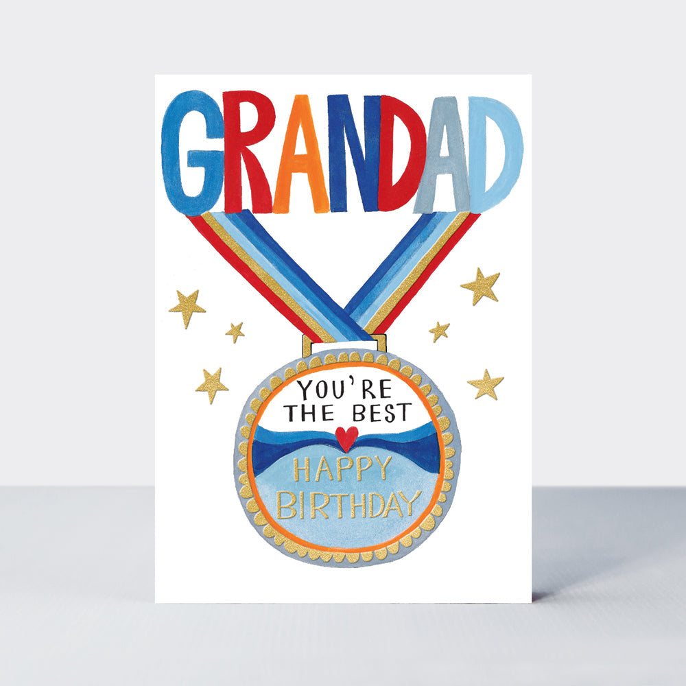 Headliners - Grandad You're The Best/Birthday Medal Card