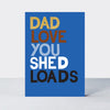 Father's Day Hero - Dad Love You Shed Loads/Blue