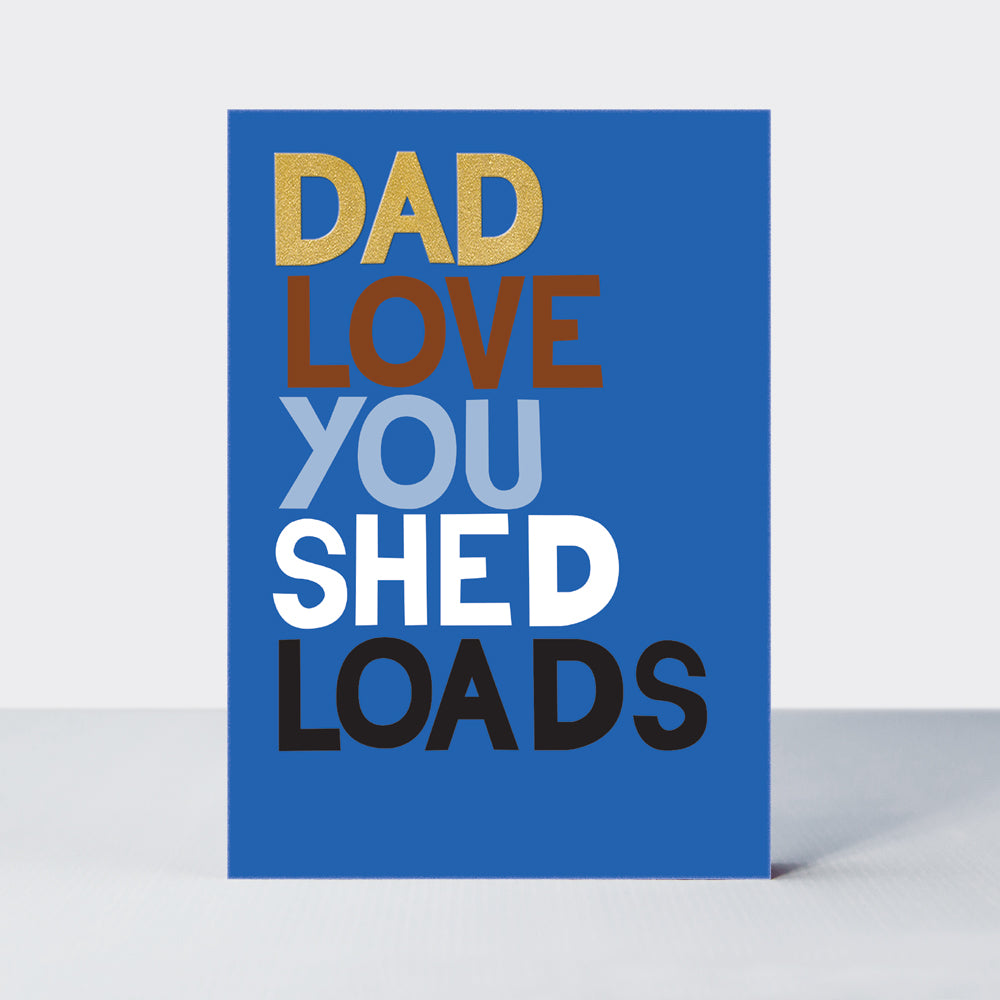 Father's Day Hero - Dad Love You Shed Loads/Blue