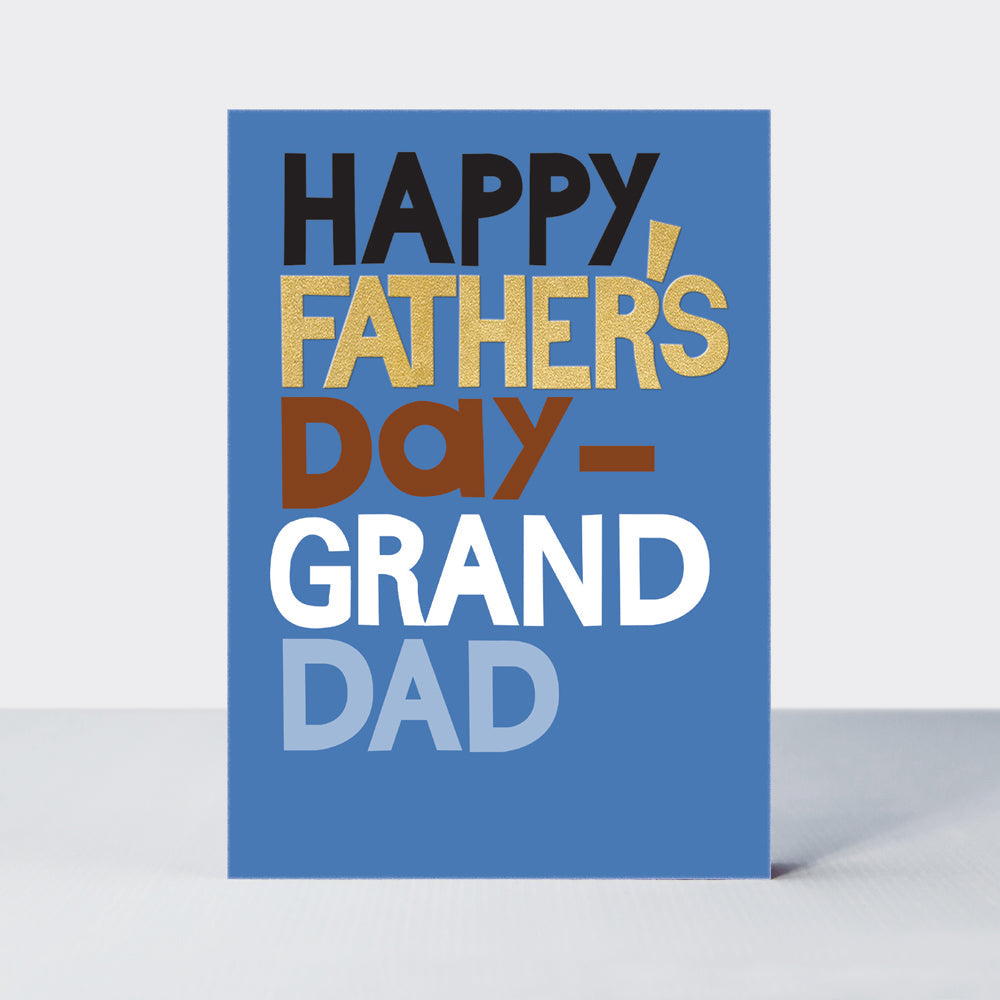 Father's Day Hero - Happy Father's Day Granddad/Blue