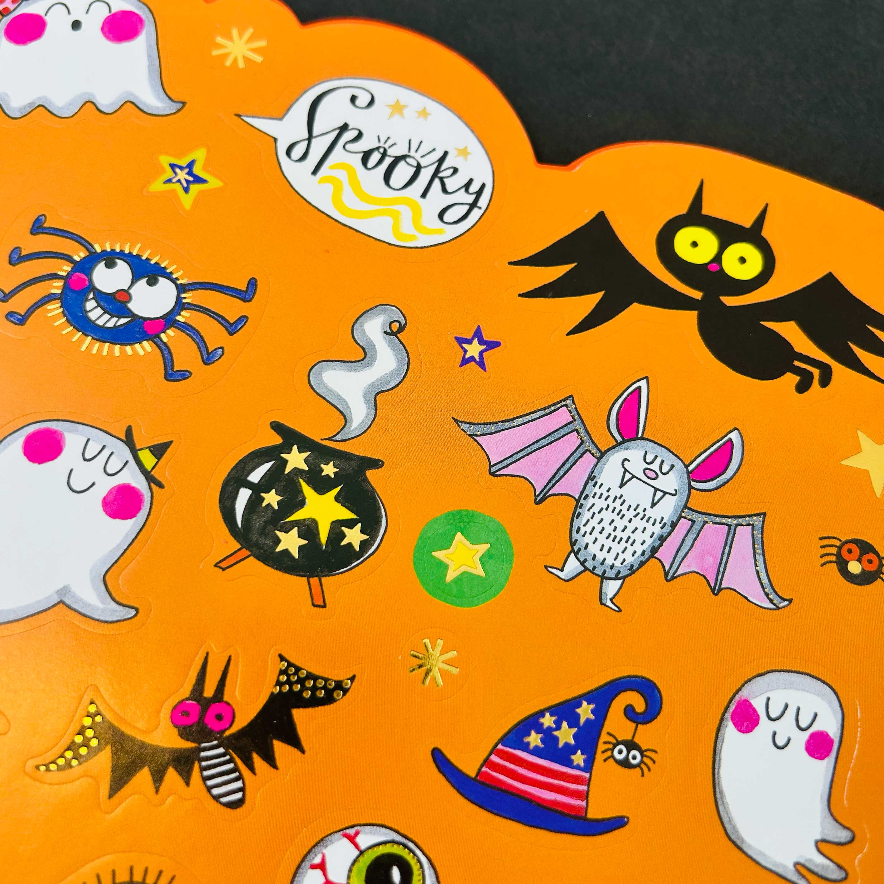 Halloween Die-Cut Colouring Book With Stickers