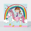 Jigsaw Card - Princess & Unicorn