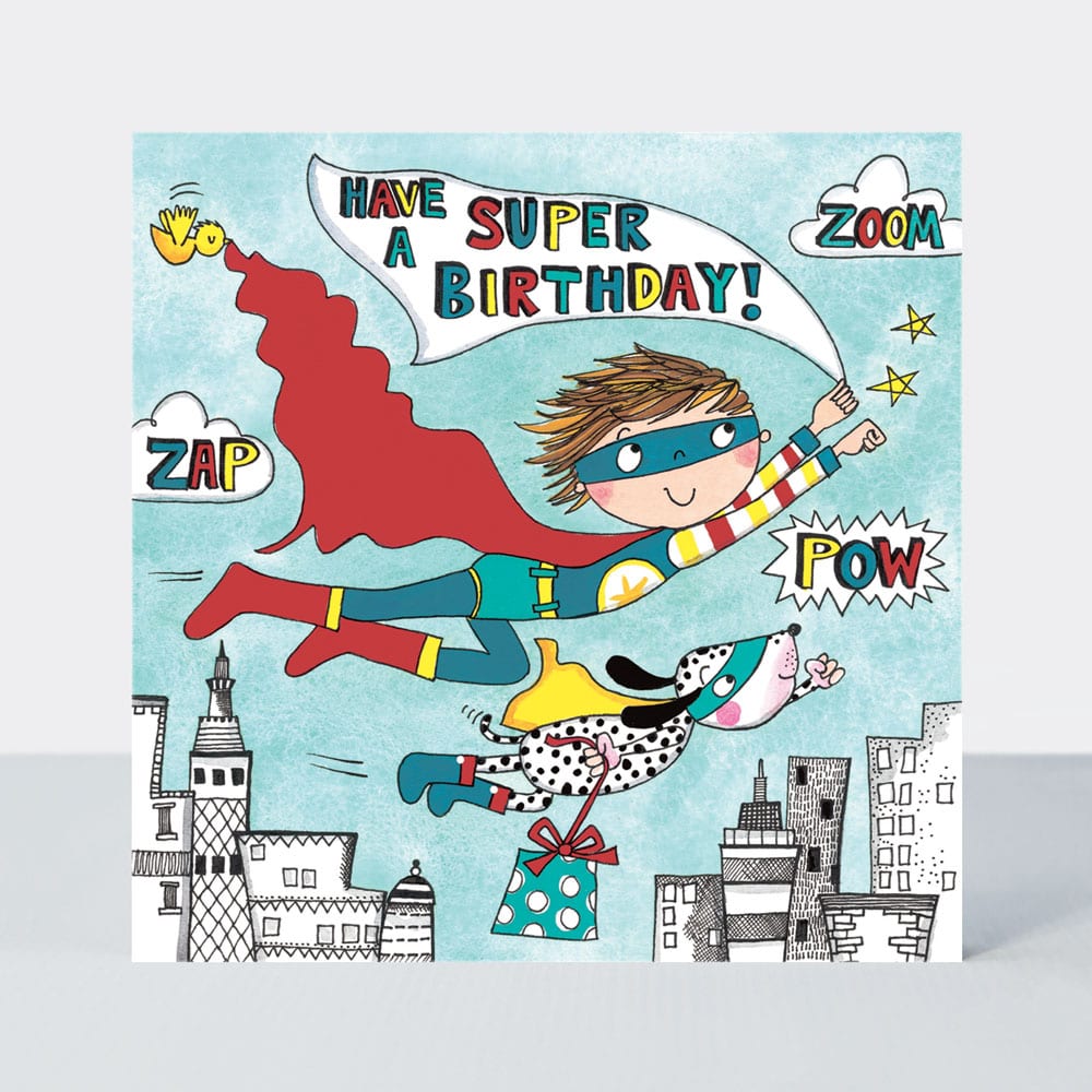 Jigsaw Card - Super Hero & Dog