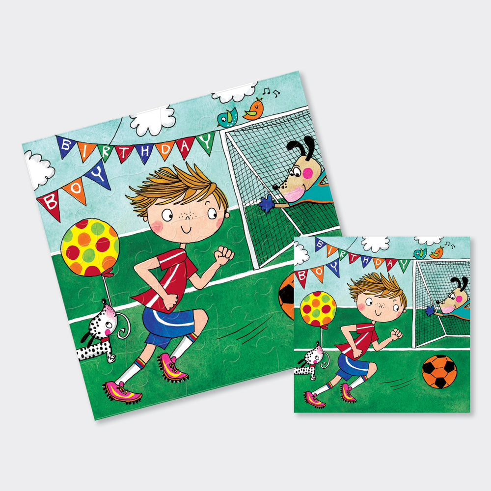 Jigsaw Card - Birthday Boy/Football/Dogs