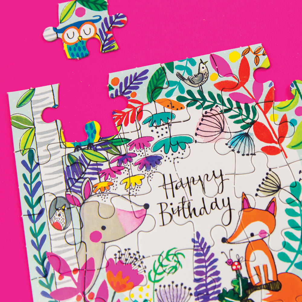 Jigsaw Card - Woodland