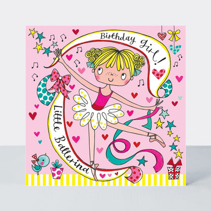 Jigsaw Card - Birthday Girl Ballerina