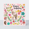Jigsaw Card - Birthday woodland friends