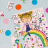 Jigsaw Card - Girl on Rainbow