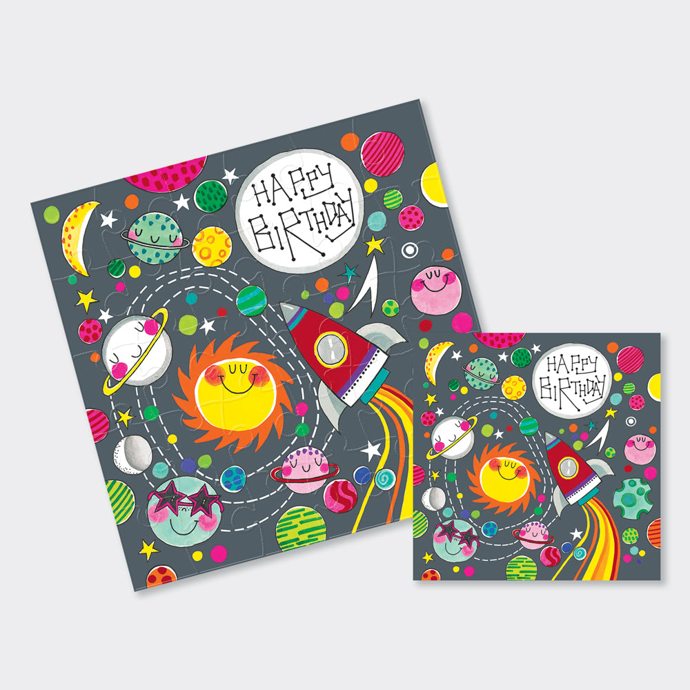 Jigsaw Card - Happy Birthday To the Moon