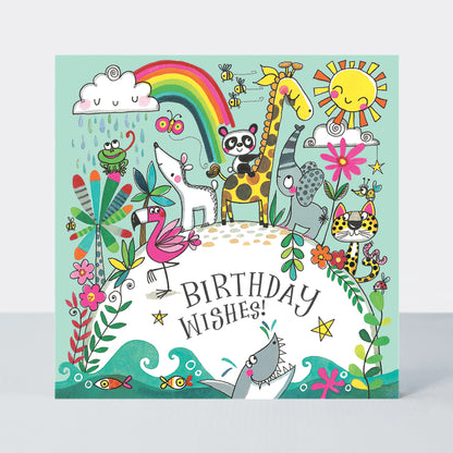 Jigsaw Card - Birthday Wishes/Love our planet