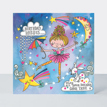 Jigsaw Card - Birthday Wishes/Moon Dance