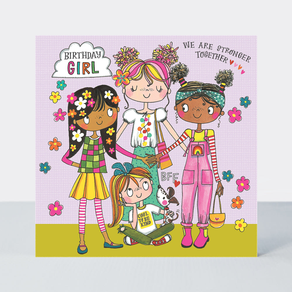 Jigsaw card - Birthday Girl/Girl Power