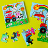 Jigsaw card - Happy Birthday - Farmyard