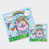 Jigsaw Card - Birthday Princess in Carriage