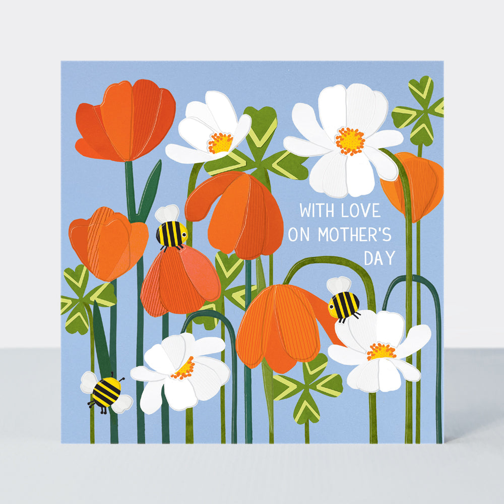 Mother's Day Paper Petals - With Love/Clover, Cosmos & Bee