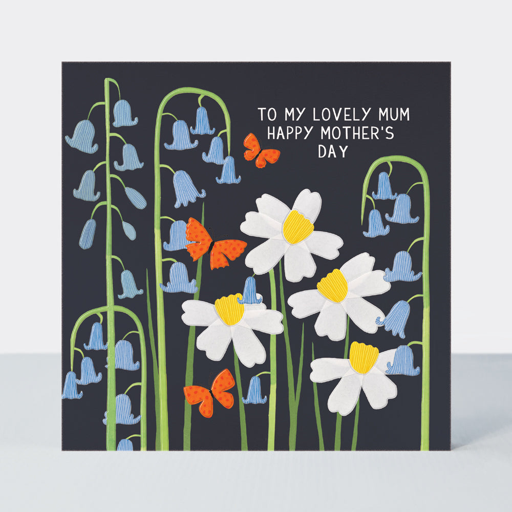 Mother's Day Paper Petals - Lovely Mum/Butterflies & Bluebells