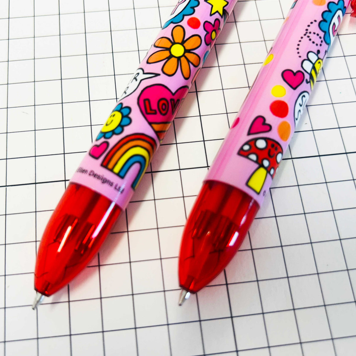 6 Colour Ballpoint Pen CDU - 2 Designs