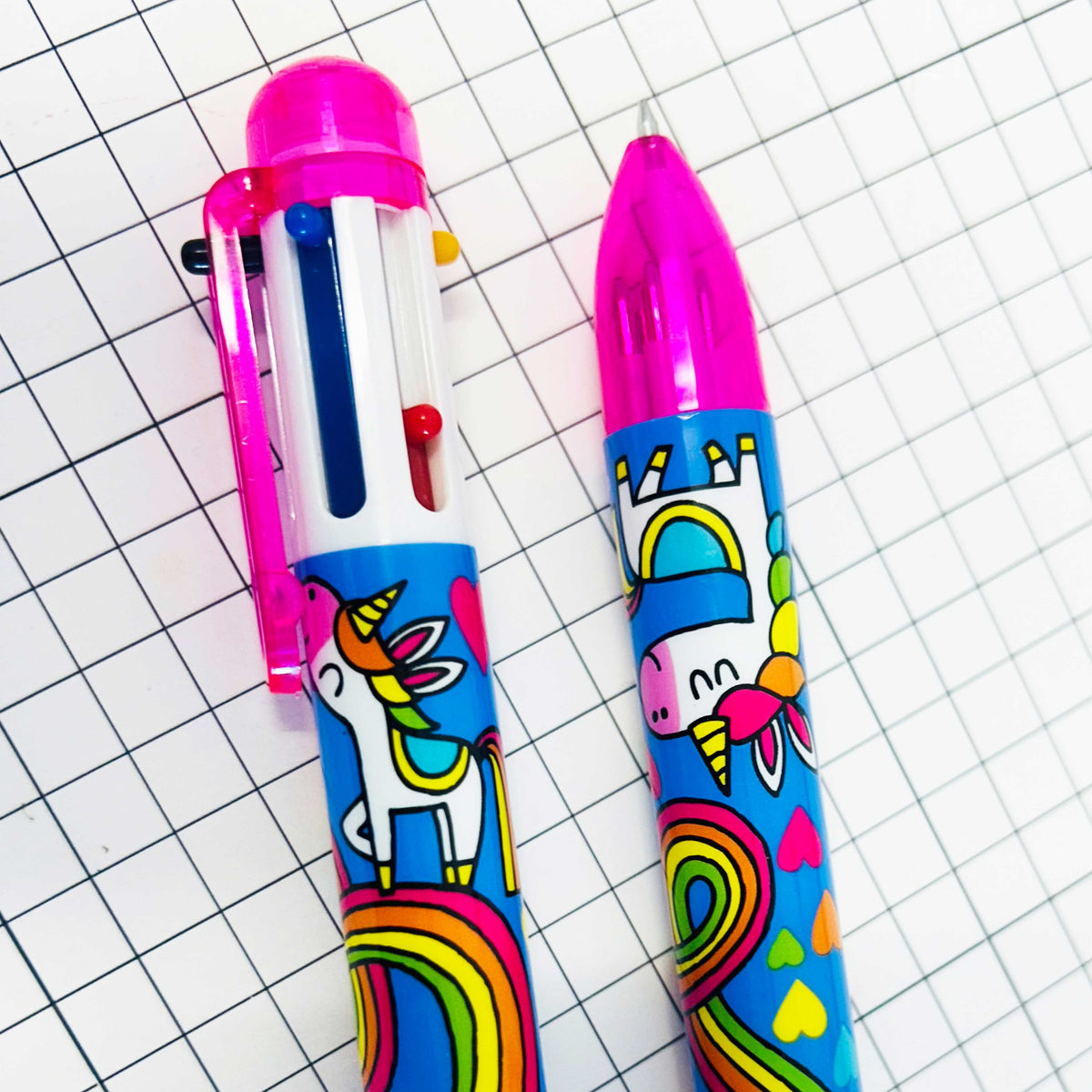 6 Colour Ballpoint Pen CDU - 2 Designs