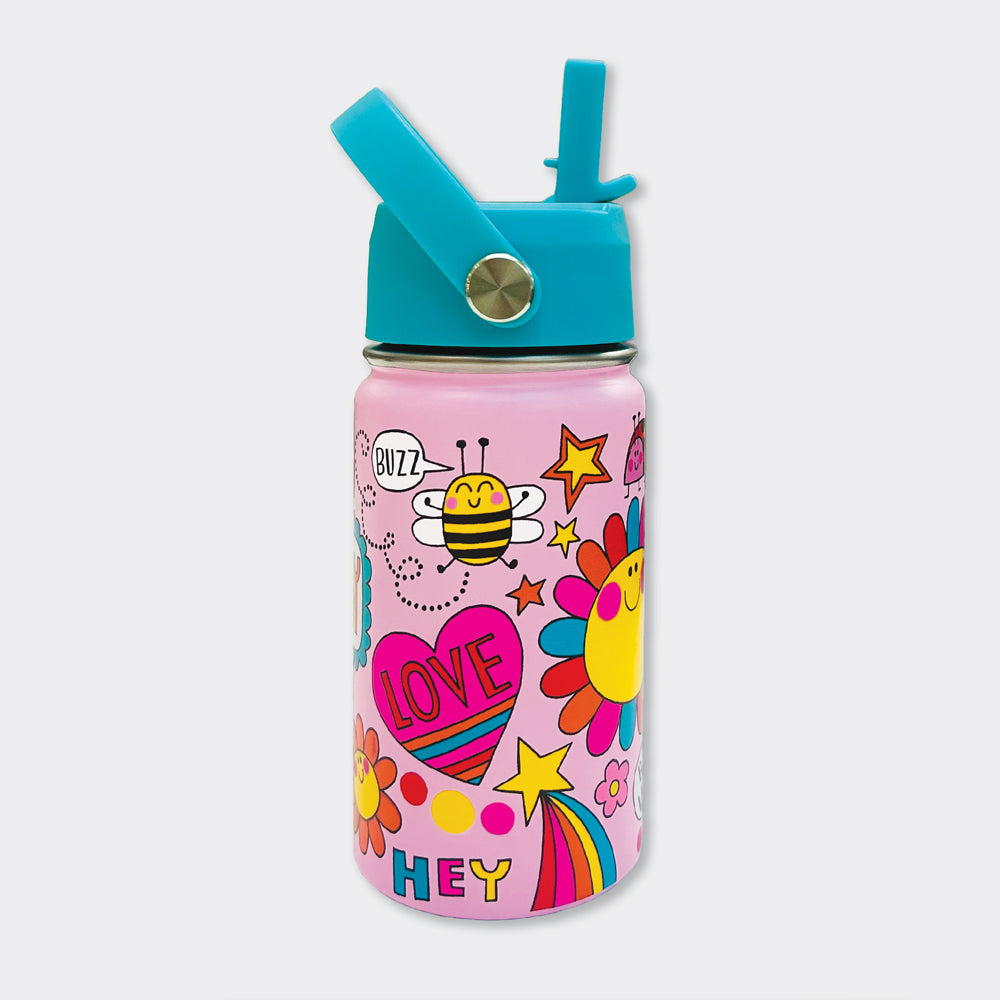 Stainless Steel Water Bottle - Bee Happy